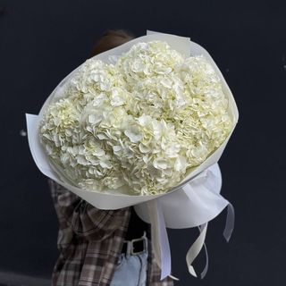 Букет білих гортензій XL