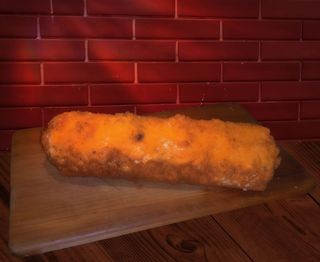 Хот дог в лаваші+кляр звичайний 2 сосиски(біла пвніровка).