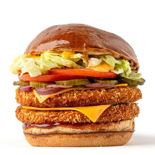 Бургер з подвійною курячою котлетою (370г)