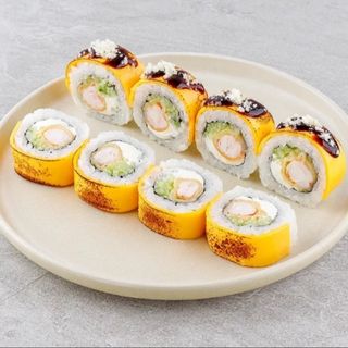 Рол Сирний з креветкою 