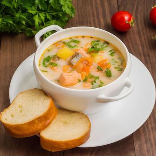 Рибний суп з лососем (500 мл)