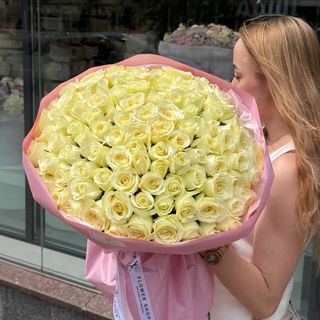 101 біла троянда 