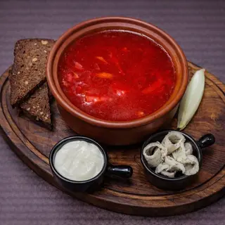 Борщ Гетьманський з ребром(300г)