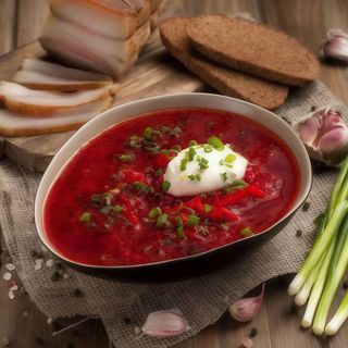 Борщ Гетьманський з ребром(300г)