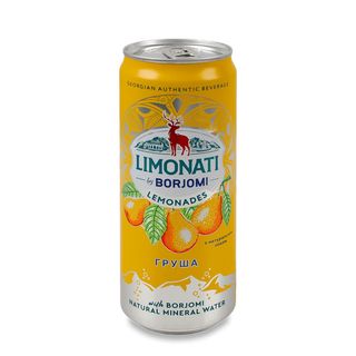 Лімонаті Боржомі 0,33 (з/б) Груша