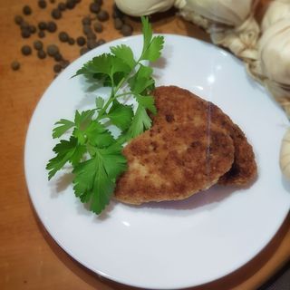 Смажена котлета з курячого м'яса (70г)