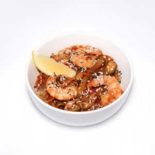 Фунчоза з міксом морепродуктів та соковитими соусами (350 г)