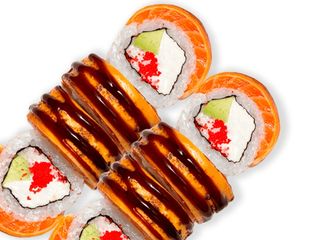 Рол Philadelphia лосось-чеддер гриль