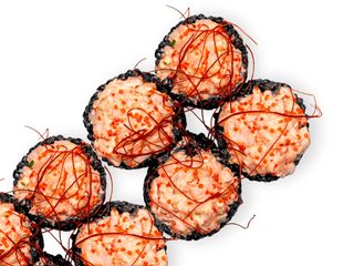 Black рол з тартаром з креветки