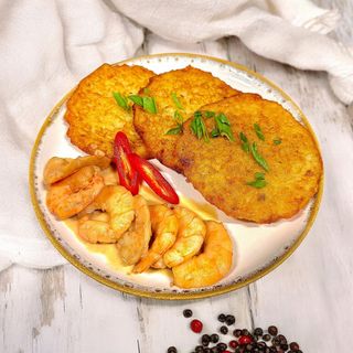 Деруни з пікантними креветками(250 грам)