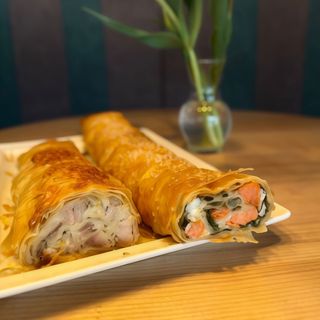 Штрудель з лососем