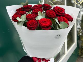 Букет червоних троянд 15 шт