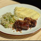 Смажена ковбаска з пюре (415г)