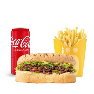 Комбо меню Донер з рваною яловичиною