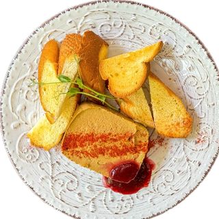 Паштет з тостами та соусом (150/30/50г)