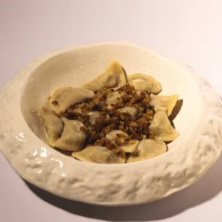 Вареники з лівером та шкварками (200/30г)