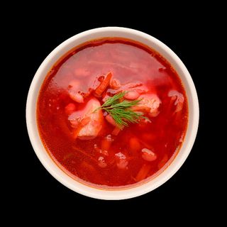 Борщ з квасолею