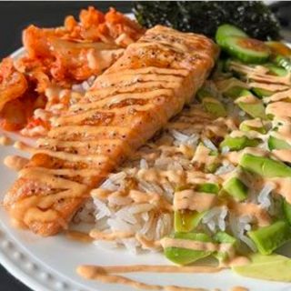 Лосось з рисом