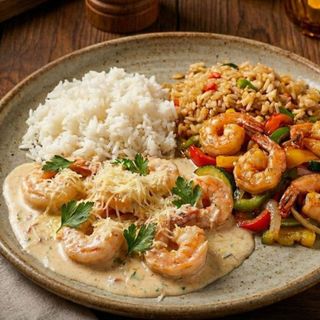 Креветка у вершковому соусі