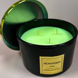 Ароматична свічка Aromatherapy у чорній скляній склянці