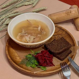 Домашній холодець з півня та рульки