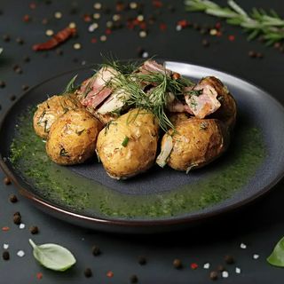 Картопелька з копченою грудинкою