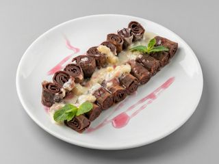 Млинці шоколадні з бананом