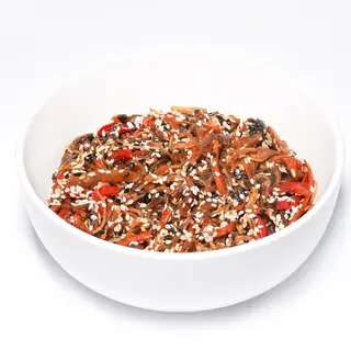 Фунчоза з томленими овочами в соусі (300)