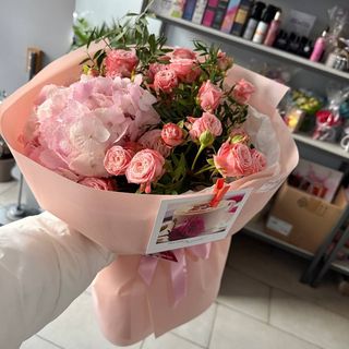 Букет "Персикова хмаринка"