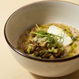 Вівсяна каша з трюфелем та грибами