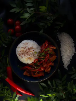 Курочка теріякі з рисом (350г)