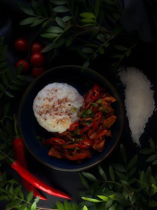 Курочка теріякі з рисом (350г)