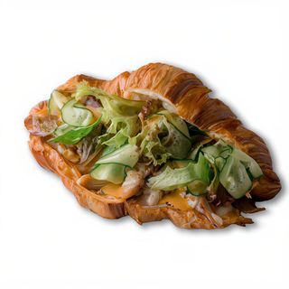 Гарячий Круасан з запеченою куркою (300г)