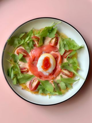 Великий дерун з лососем у соусі том ям, 360 г