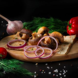 Гриби смажені на мангалі (200г)