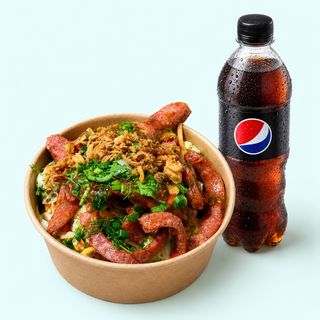 Fries Box Combo - З Ковбасками Гриль + Pepsi