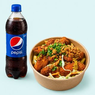 Fries Box Combo - Медові Стріпси + Pepsi