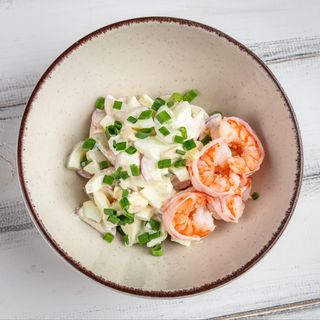 Весняний салат з редисом та креветками (260г/50г)