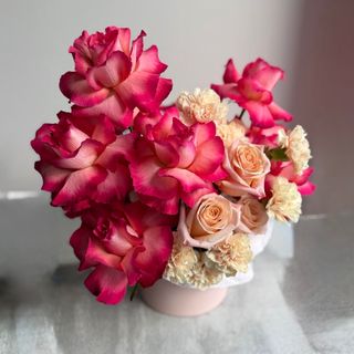 Квітковий бокс з французькою трояндою