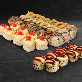 Сет "Смажений Kilogram" + Запечений рол з вугром