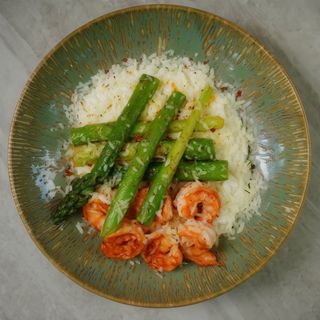 Risotto ai gamberi e asparagi