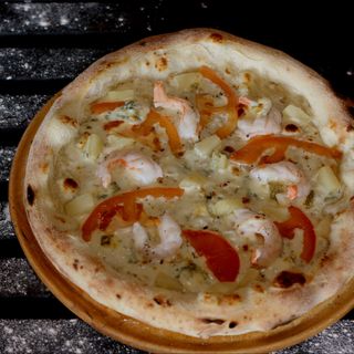 Neapolitan pizza Вершкова з тигровою креветкою (27см)