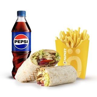 Комбо меню Шаурма з курочкою (500г)