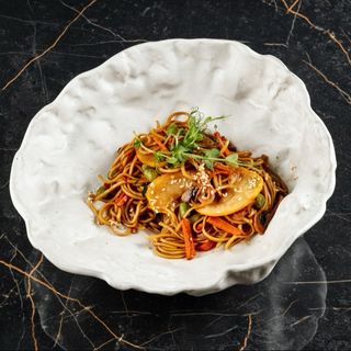 Японська яєчна локшина WOK з куркою