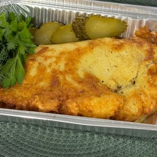 Дерун зі смаженими ковбасками (420г)