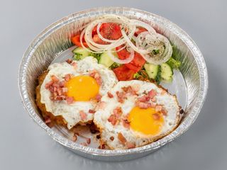 Дерун з яйцем та беконом (520г)