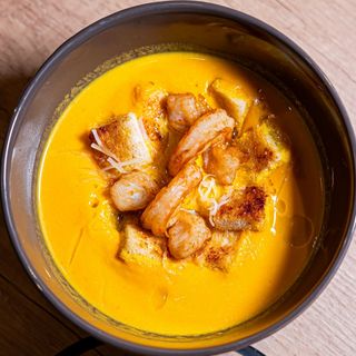 Гарбузовий крем-суп з креветкою (380 г )