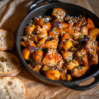 Сковорідка свинна з овочами  (500г)