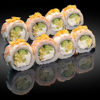 Рол Аляска кранч з манго та огірком