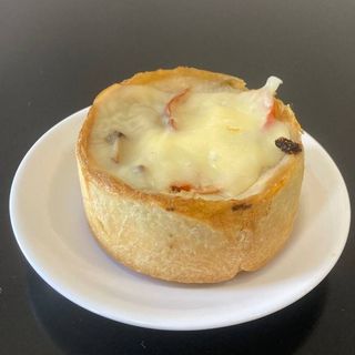 "кіш з куркою та грибами"